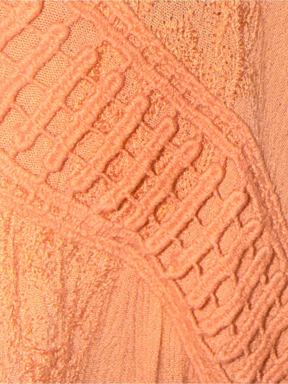 Knox Rose Peach Long-Sleeve Embroidered Boho Tunic Dress - Picture 6 of 12